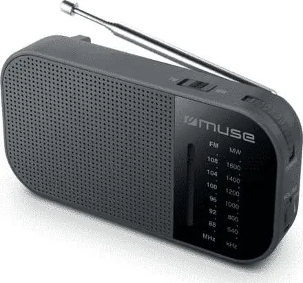 Muse M-025 R černá / Kapesní rádio / FM / MW / 3.5mm