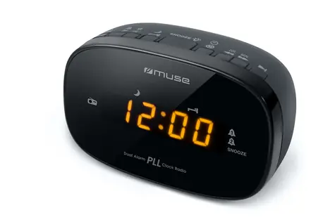Muse M-150 CR černá / Budík s rádiem / FM