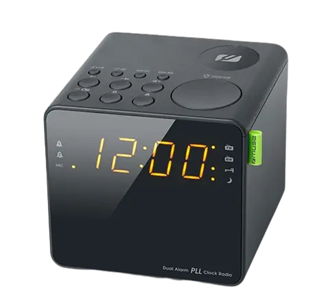 Muse M-187 CR černá / Budík s rádiem / FM / MW / 3.5mm