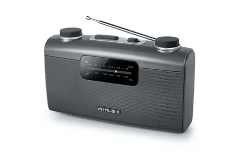 Muse M-058R šedá / Přenosné rádio / FM / MW / 3.5mm