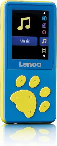 Lenco Xemio 560 modrá / MP3 & MP4 přehrávač / 1.8" TFT / 8GB / MicroSD / 3.5 mm