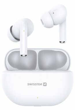 SWISSTEN PRO TUNE bílá / Bluetooth sluchátka / mikrofon / Bluetooth 5.0