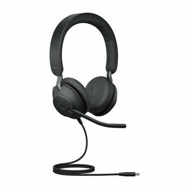 Jabra Evolve2 40 SE Stereo USB-C černá / Sluchátka / mikrofon / USB-C / MS stereo