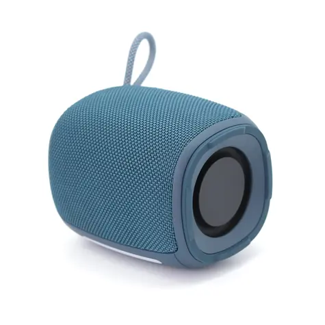 Gembird SPK-BT-LED-03 modrá / Bezdrátový reproduktor / RGB / microSD / FlashDisk / FM / AUX / 1250 mAh