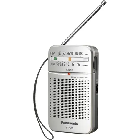 Panasonic RF-P50DEG-S stříbrná / Přenosné rádio / FM / 3.5 mm