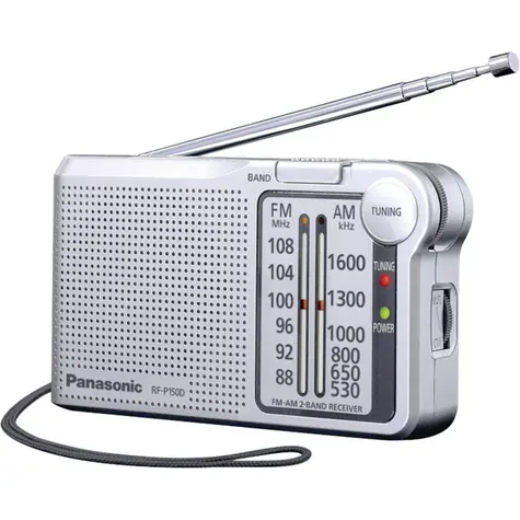 Panasonic RF-P150DEG stříbrná / Přenosné rádio / FM / 3.5mm