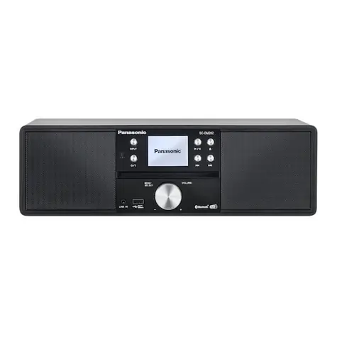 Panasonic SC-DM202EG-K černá / Mikrosystém / 24 W / CD / MP3 / DAB+ / BT / USB / AUX