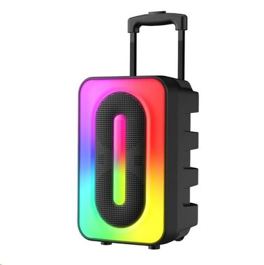 CARNEO Party Dragon černá / Párty reproduktor / 600W / FM rádio / BT 5.0 / AUX / SD 