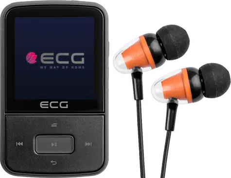 ECG PMP 30 8GB černá / MP3 & MP4 přehrávač / 1.5" / 8GB / MicroSD / Radio FM 