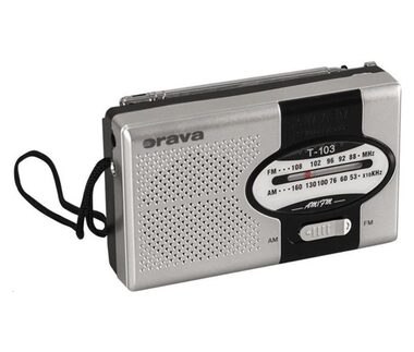 Orava T-103 stříbrná / Kapesní rádio / FM & AM / AUX