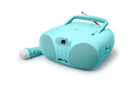 Muse MD-203 KB modrá / Rádio s mikrofonem / CD / FM / AUX