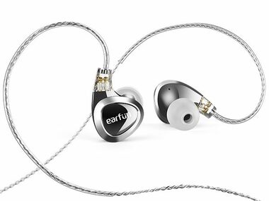 EarFun EH100 stříbrná / drátová sluchátka / bez mikrofonu / jack 3.5 mm