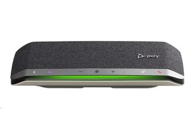 Poly Sync 40 (MS Teams) stříbrná / Konferenční reproduktor / Bluetooth / USB-A/C