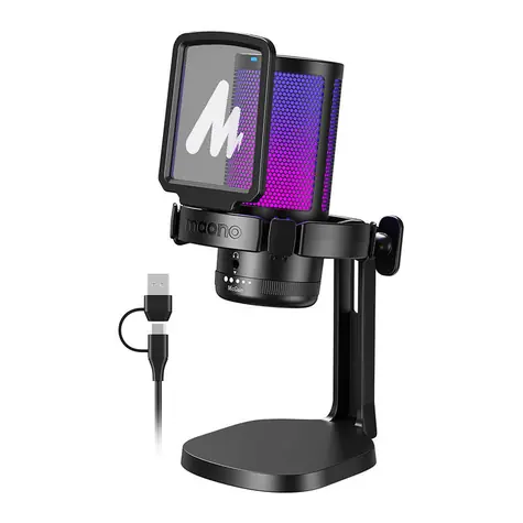 Maono DGM20 černá / Herní mikrofon / kardioid / USB