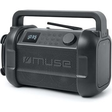 Muse M-928 FB černá / Stavební rádio / 20W / FM / PLL / NFC / Bluetooth / AUX / 1500 mAh / IP64