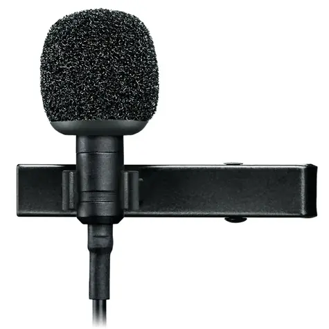Shure MLV černá / Klopový mikrofon / 3.5mm jack / 1.1 m kabel
