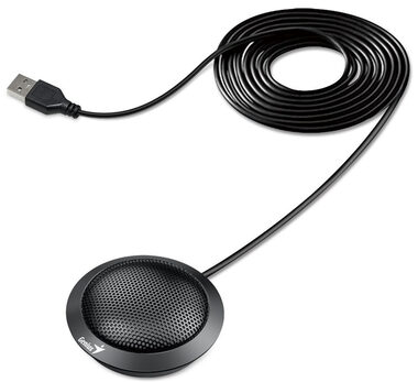 Genius MIC-100U černá / Konferenční mikrofon / USB-A