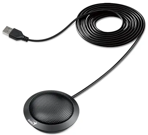 Genius MIC-100U černá / Konferenční mikrofon / USB-A