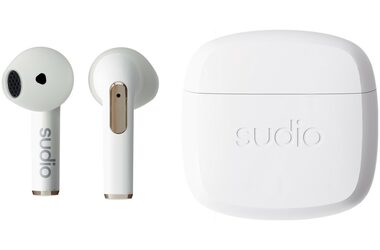 Sudio N2 bílá / bezdrátová sluchátka / mikrofon / IPX4 / Bluetooth 5.3