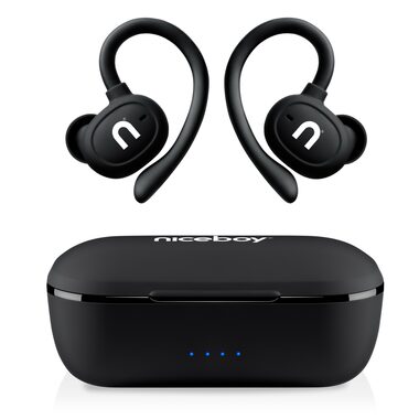 Niceboy HIVE Airsport 3 PRO černá / Bezdrátová sluchátka / mikrofon / Bluetooth 5.4 / IPX5