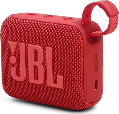 JBL GO 4 červená / Přenosný reproduktor / Bluetooth / IP67 / výdrž 7 hodin