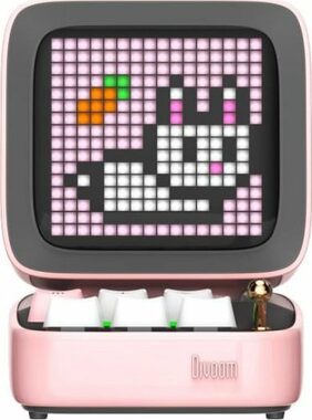 Divoom Dito Pro růžová / Přenosný reproduktor / 15W / Bluetooth 5.0 / RGB 