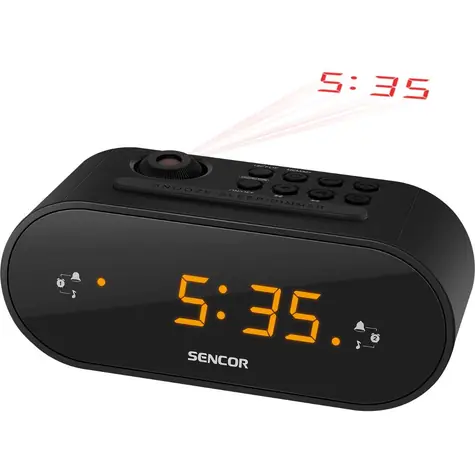 SENCOR SRC 3100 B černá / Radiobudík projekční / PLL FM 