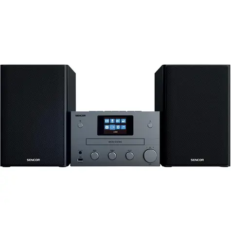 SENCOR SMC 5700WDB černá / Mikrosystém / 2x 50W
