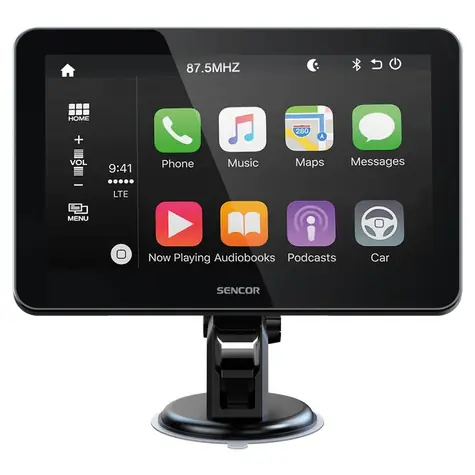 SENCOR SCT M750BWT / Multimediální centrum do auta / Bluetooth / USB