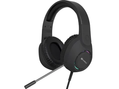Sandberg BossBlaster černá / herní sluchátka s mikrofonem / USB-A / LED osvětlení