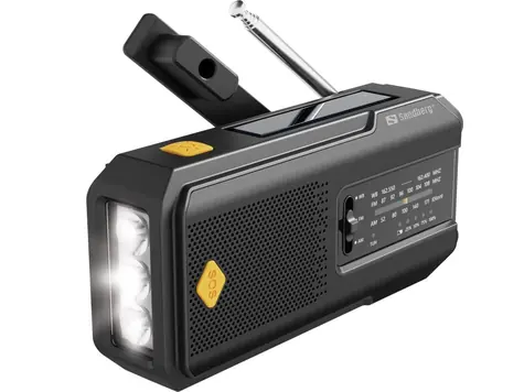 Sandberg Surviovor All-in-1 černá / FM/AM rádio s dalšími funkcemi / 2000mAh 