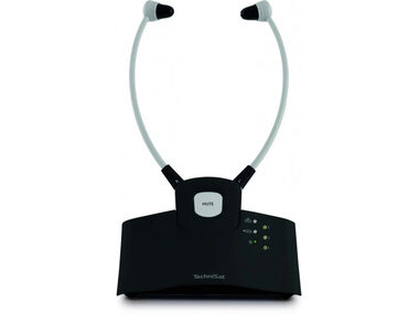 TechniSat STEREOMAN ISI 3 černá / bezdrátová sluchátka / 2.4GHz / dokovací stanice