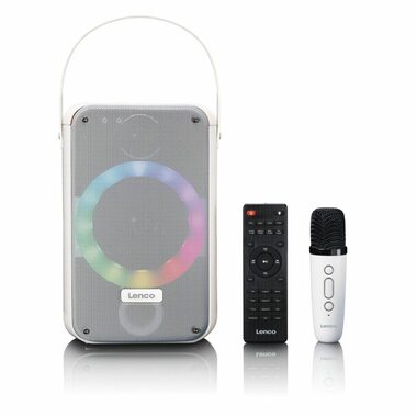 Lenco BTC-060WH bílá / Karaoke / 20W / BT 5.2