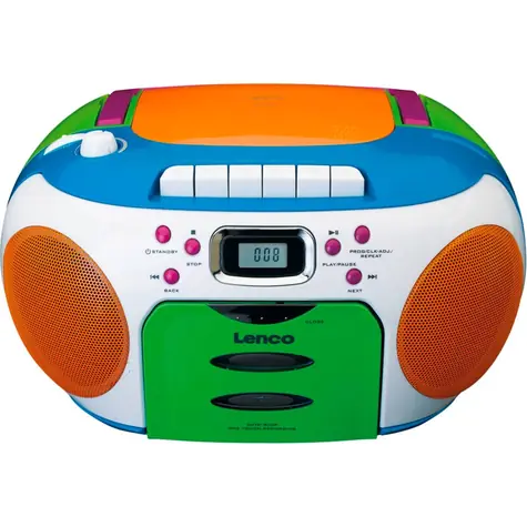 Lenco SCD971 / FM rádio / CD & kazetový přehrávač / 2x2W / 3.5mm jack