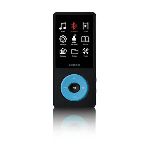 Lenco Xemio 860 modrá / MP3 & MP4 přehrávač / 2.4" TFT / 8GB / MicroSD / 3.5 mm