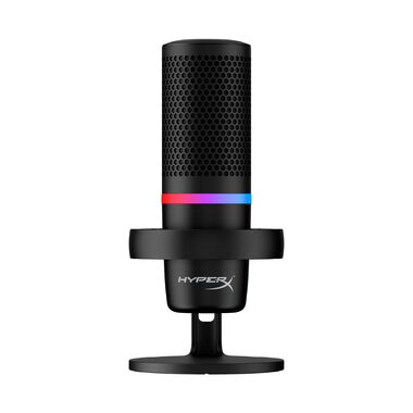 HyperX DuoCast USB černá / stolní mikrofon / RGB podsvícení / pop filtr