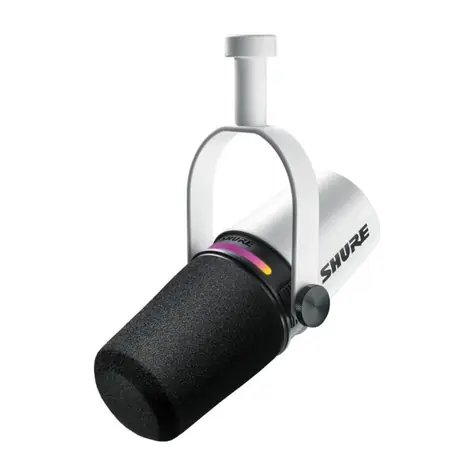 Shure MV7+-W bílá / Dynamický mikrofon / XLR / 50 - 16000 Hz 