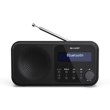 Rozbaleno - SHARP DR-P420 černá / Přenosné rádio / 2W / DAB+ / FM / BT / 3.5mm  / rozbaleno