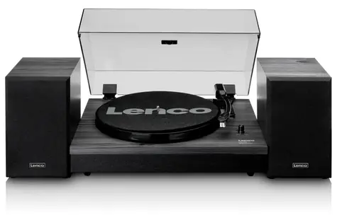Bazar - Lenco LS-300 černá / Gramofon / 33 & 45 RPM / BT / RCA / repro / bazar