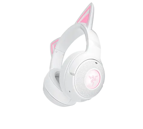 Razer Kraken Kitty V2 BT - bílá / bezdrátová herní sluchátka / mikrofon / Bluetooth 5.2 / RGB