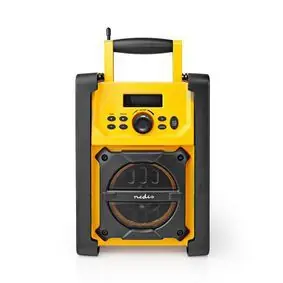 Nedis RDFM3100YW žlutá / Přenosný rádio přijímač na stavbu / AM / FM / SW / 15 W / jack 3.5 mm / IPX5