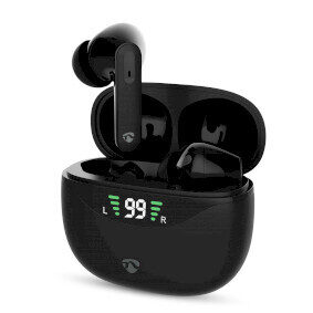 Nedis HPBT2450BK černá / bezdrátová sluchátka s mikrofonem / ANC / Bluetooth / až 30 hodin 