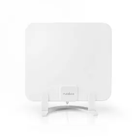 Nedis Pokojová anténa bílá / Aktivní / FM / UHF / VHF / Rozsah příjmu: 0-25 km / LTE700 / Zesílení: 30 dB / ABS