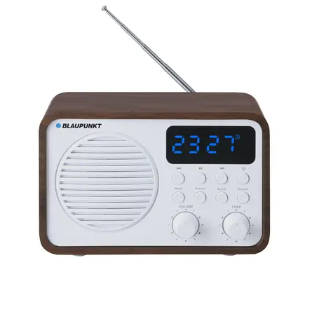 BLAUPUNKT PP7BT bílá / přenosné rádio / FM / Bluetooth / AUX / USB / dálkový ovladač / 4-5 hodin provozu