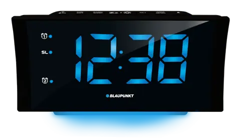 BLAUPUNKT CR80USB černá / rádio budík / LED displej / USB na nabíjení / stmívatelný displej / 20 uložených stanic 