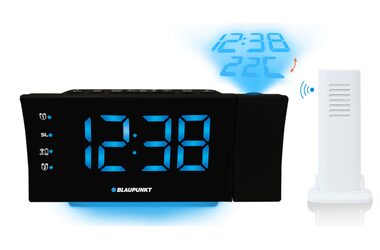 BLAUPUNKT CRP81USB černá / rádio budík / LED displej / projekce času a teploty / stmívatelný 