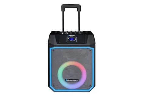 BLAUPUNKT MB08.2 černá / přenosný reproduktor / BT / USB / AUX / 600W / LED / FM