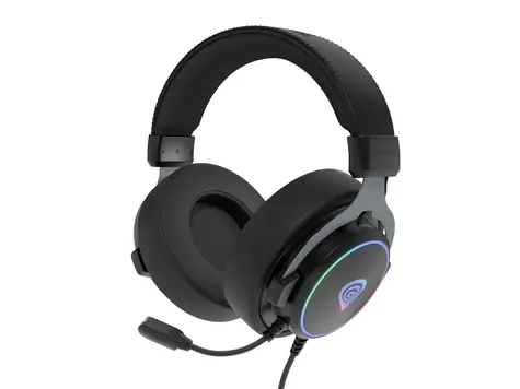 Genesis Neon 764 RGB černá / herní sluchátka s mikrofonem / 7.1 Virtuální