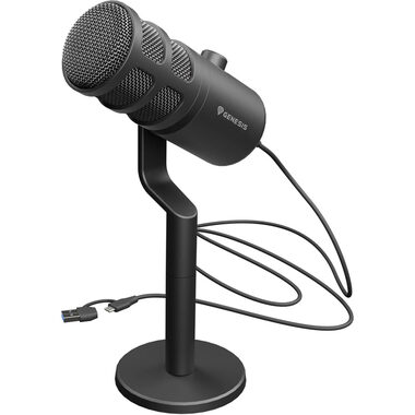 Genesis Radium 350D černá / dynamický mikrofon / USB