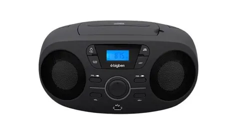 Bigben CD61NUSB černá / Přenosný CD přehrávač / MP3 / FM / 6 x LR14 